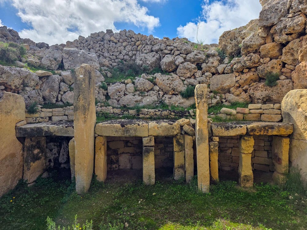 Malta: Gozo, Ggantija, megalitické chrámy 2
