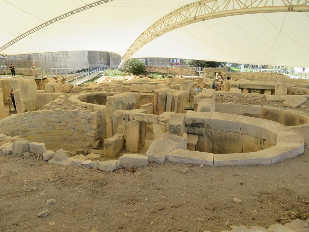Malta: Tarxien, megalitický chrám 1