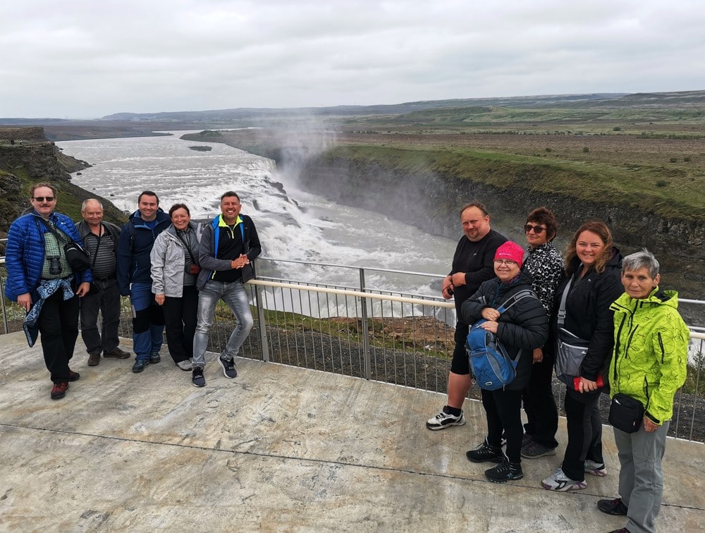 Island: Vodopád Gullfoss